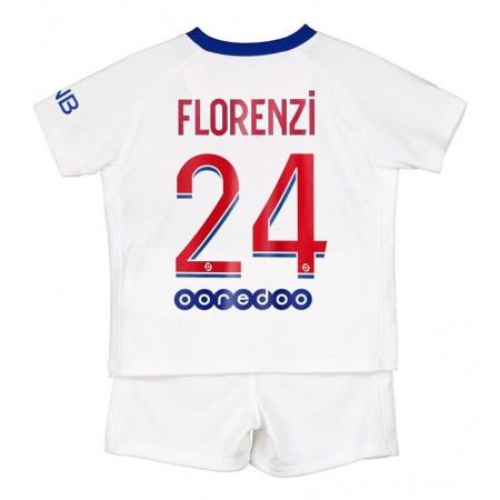 Camisetas Paris Saint Germain Florenzi 24 Niños Segunda Equipacion 2020/2021 